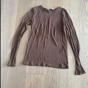 Aritzia semi sheer long sleeve
